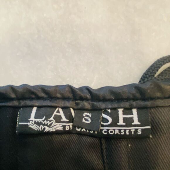 Lavish By Daisy Corsets Lace-up Underbust Satin Mini Cincher Corset Black Small - Picture 4 of 5